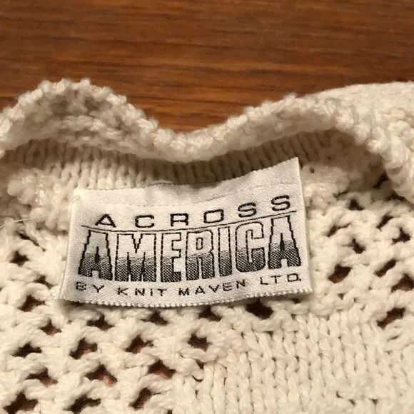 White Hand Knit Sweater - Picture 10 of 12